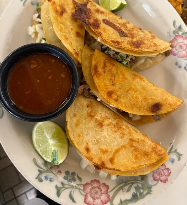 Four Quesabirrias.
