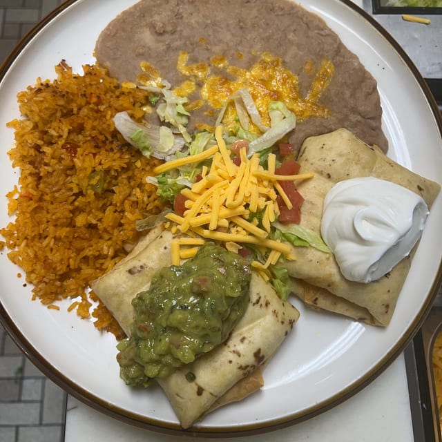 #45 Two chimichangas.