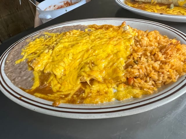 #24 Tamal and Enchilada.