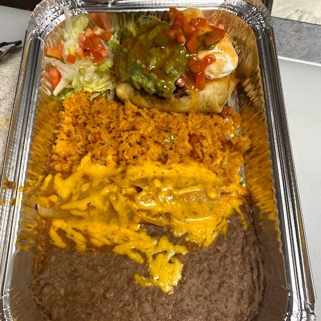 #23 Chimichanga and Enchilada.