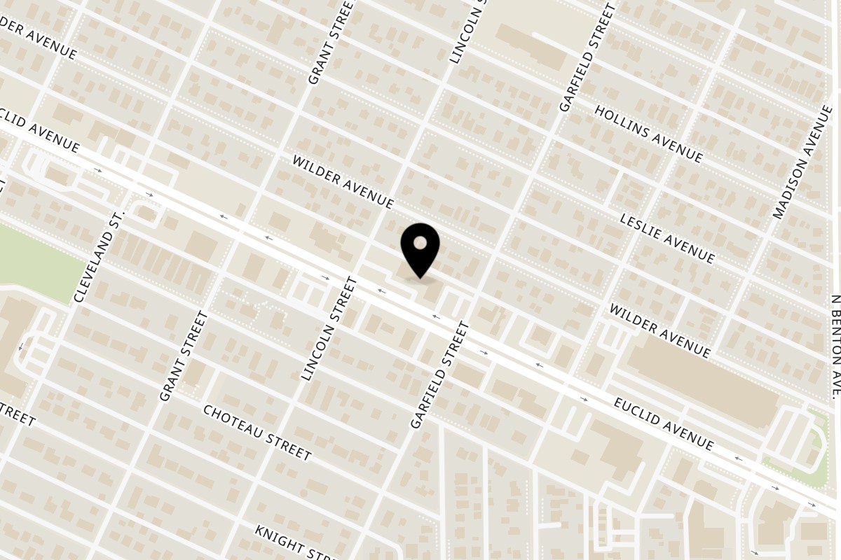 Map showing the location of Jalisco Mexican Grill on 908 Euclid Ave Ste B in Helena